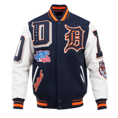 Jacket Mlb Detroit Tigers Mashup Men'S Rib Wool Varsity