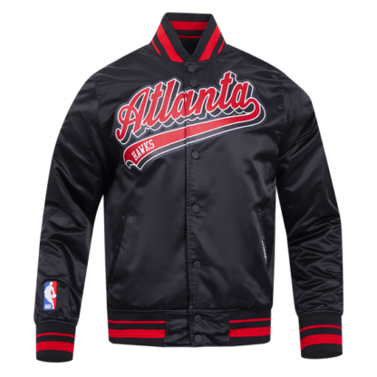 Jacket Nba Atlanta Hawks Script Tail Men'S Satin