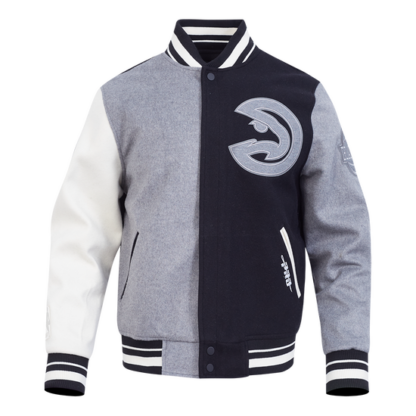 Jacket Nba Atlanta Hawks Reverse French Terry Wool Varsity