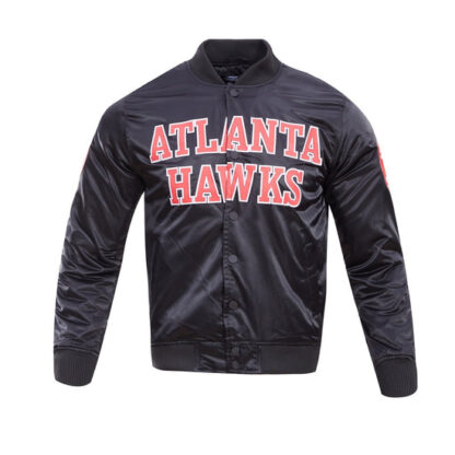 Jacket Nba Atlanta Hawks Big Logo Men'S Satin