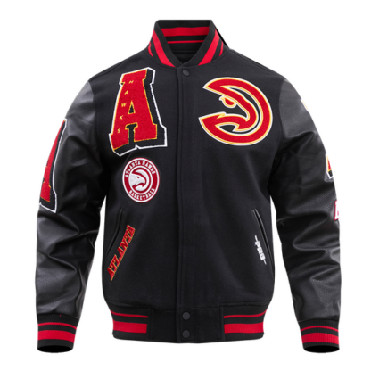 Jacket Nba Atlanta Hawks Mashup Men'S Rib Wool Varsity