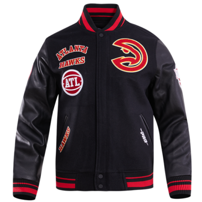 Jacket Nba Atlanta Hawks Retro Classic Men'S Wool Varsity