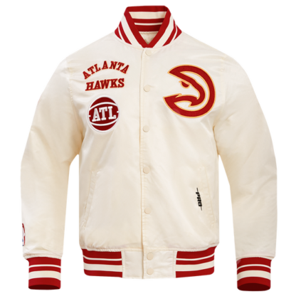 Jacket Nba Atlanta Hawks Retro Classic Men'S Rib Satin