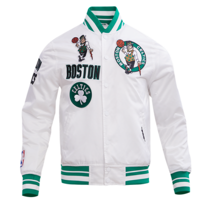 Jacket Nba Boston Celtics Retro Classic Men'S Rib Satin