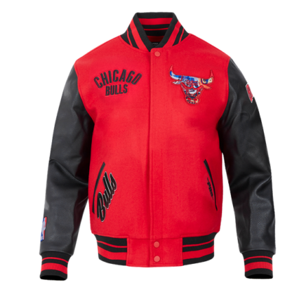 Jacket Nba Chicago Bulls City Centric Men'S Wool Varsity