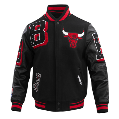 Jacket Nba Chicago Bulls Mashup Men'S Rib Wool Varsity