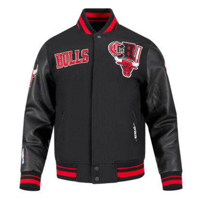 Jacket Nba Chicago Bulls City Ransom Men'S Rib Wool Varsity