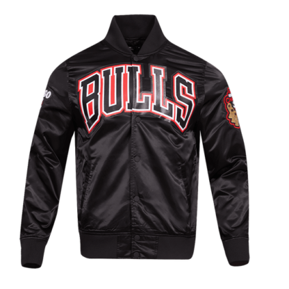 Jacket Nba Chicago Bulls Big Logo Men'S Satin