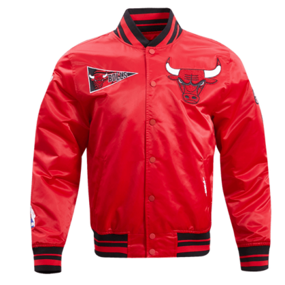 Jacket Nba Chicago Bulls Retro Classic Men'S Rib Satin