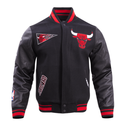 Jacket Nba Chicago Bulls Retro Classic Men'S Wool Varsity