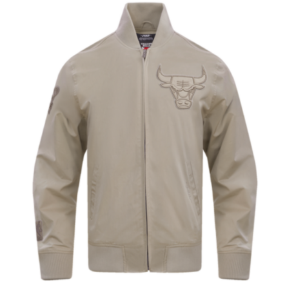 Jacket Nba Chicago Bulls Neutral Twill