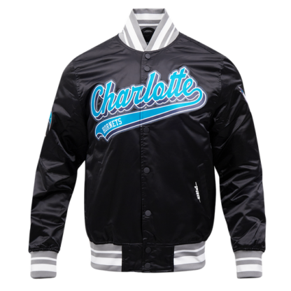 Jacket Nba Charlotte Hornets Script Tail Men'S Satin