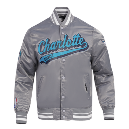 Jacket Nba Charlotte Hornets Script Tail Men'S Satin