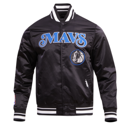 Jacket Nba Dallas Mavericks Chest Men'S Rib Satin