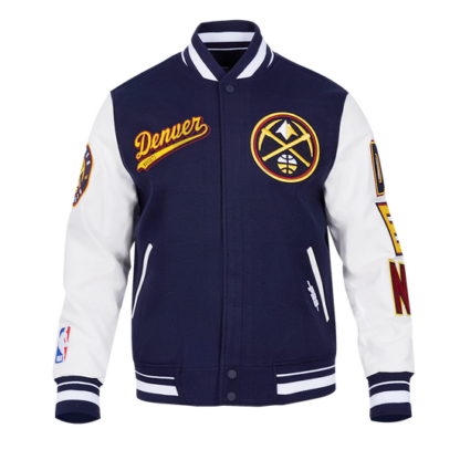 Jacket Nba Denver Nuggets Script Tail Men'S Wool Varsity