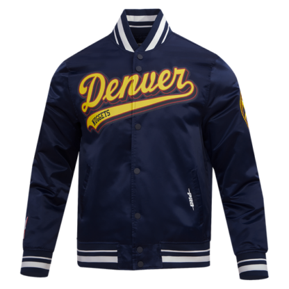 Jacket Nba Denver Nuggets Script Tail Men'S Satin