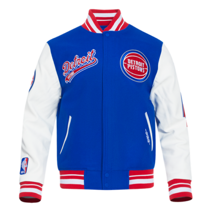 Jacket Nba Detroit Pistons Script Tail Men'S Wool Varsity