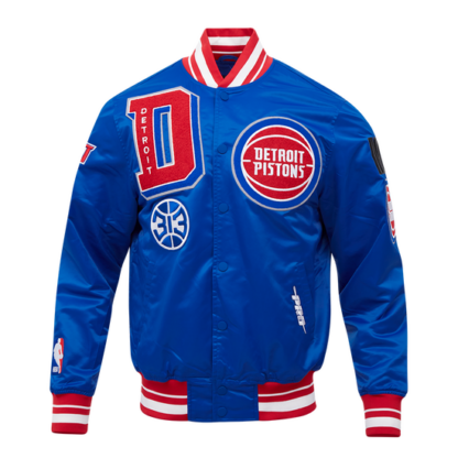 Jacket Nba Detroit Pistons Mashup Men'S Rib Satin