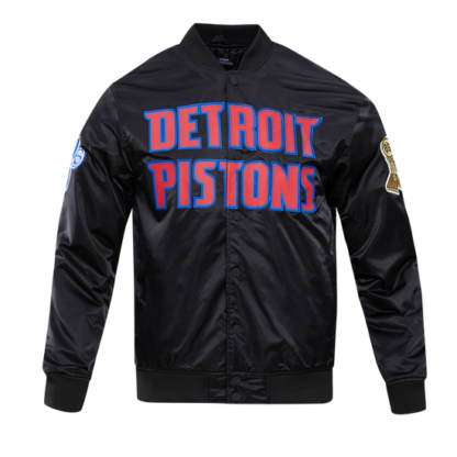 Jacket Nba Detroit Pistons Big Logo Men'S Satin