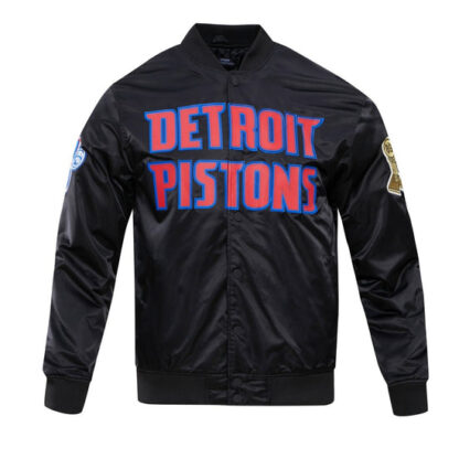 Jacket Nba Detroit Pistons Big Logo Men'S Satin