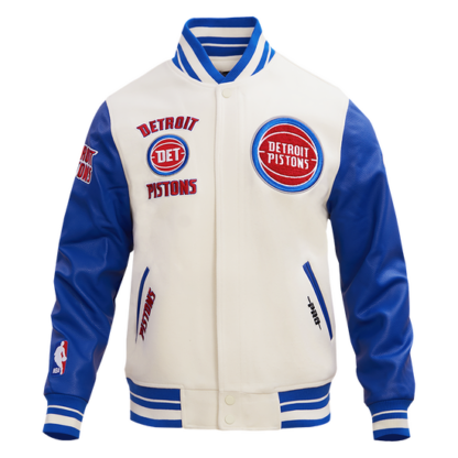 Jacket Nba Detroit Pistons Retro Classic Men'S Wool Varsity