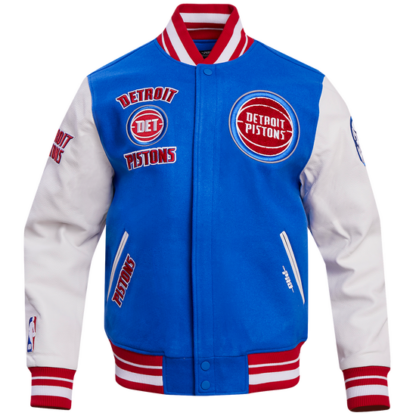 Jacket Nba Detroit Pistons Retro Classic Men'S Wool Varsity