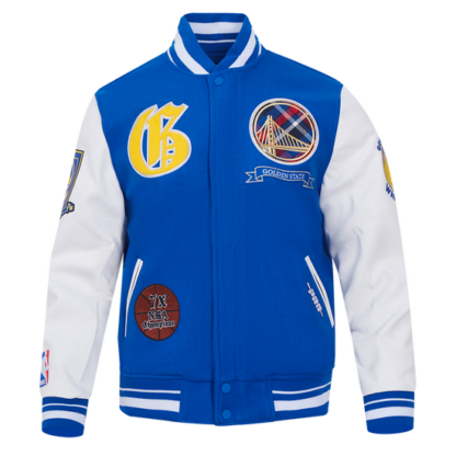 Jacket Nba Golden State Warriors Pro Prep Wool Men'S Varsity