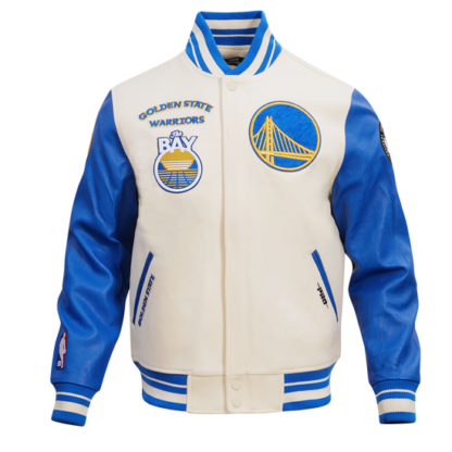 Jacket Nba Golden State Warriors Retro Classic Wool Varsity