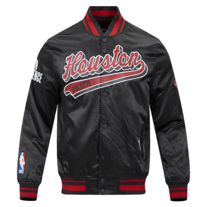 Jacket Nba Houston Rockets Script Tail Men'S Satin