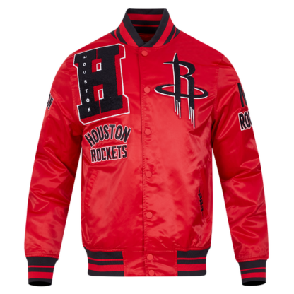 Jacket Nba Houston Rockets Mashup Men'S Rib Satin