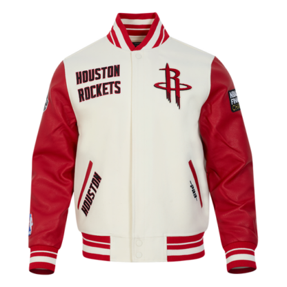 Jacket Nba Houston Rockets Retro Classic Men'S Wool Varsity