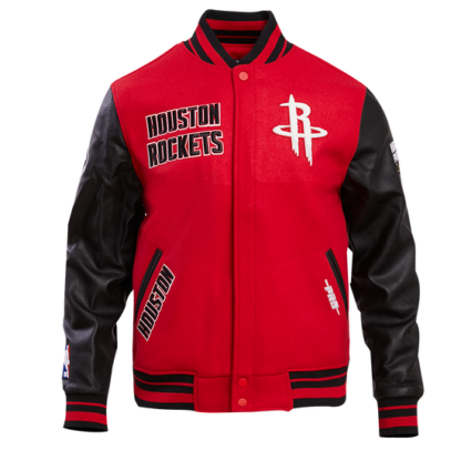 Jacket Nba Houston Rockets Retro Classic Men'S Wool Varsity