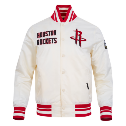 Jacket Nba Houston Rockets Retro Classic Men'S Rib Satin