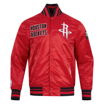 Jacket Nba Houston Rockets Retro Classic Men'S Rib Satin