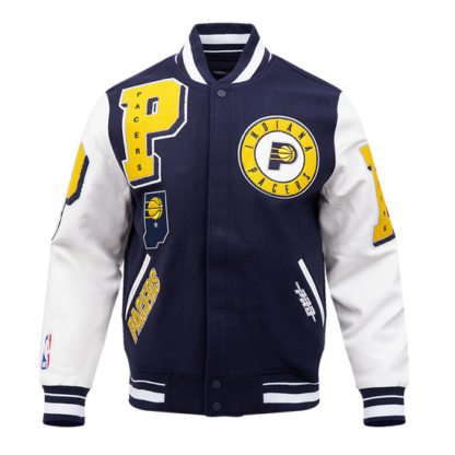 Jacket Nba Indiana Pacers Mashup Men'S Rib Wool Varsity