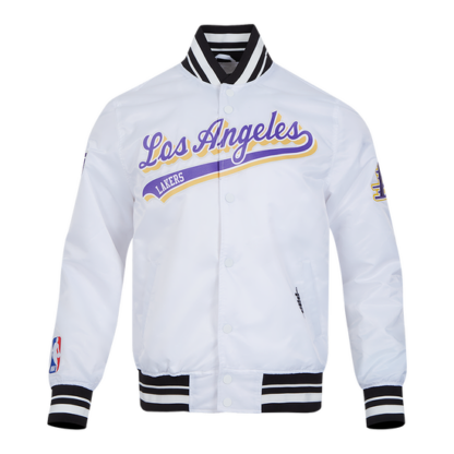 Jacket Nba Los Angeles Lakers Script Tail Men'S Satin