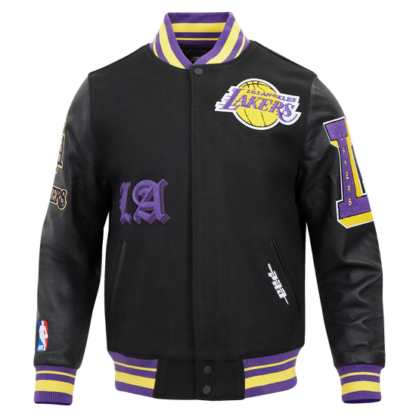 Jacket Nba Los Angeles Lakers Old English Men'S Wool Varsity