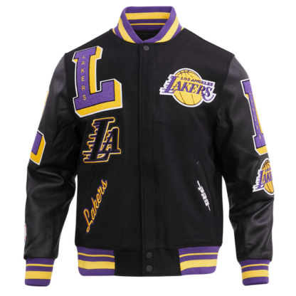 Jacket Nba Los Angeles Lakers Mashup Men'S Rib Wool Varsity