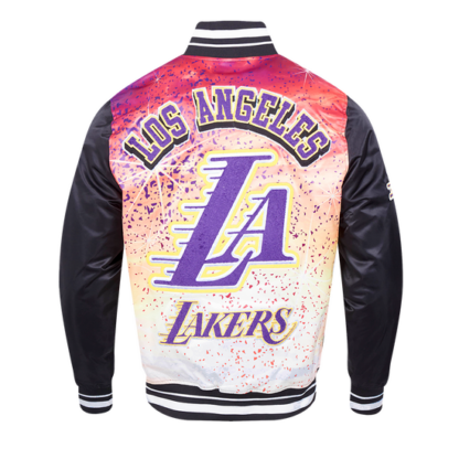 Jacket Nba Los Angeles Lakers Sublimated Men'S Satin-Purple