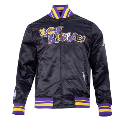 Jacket Nba Los Angeles Lakers City Ransom Men'S Rib Satin