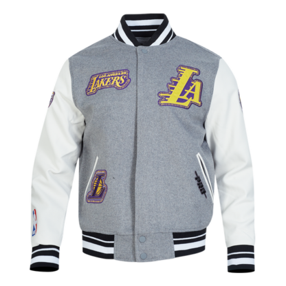 Jacket Nba Los Angeles Lakers Diy Pick Stitch Wool Varsity