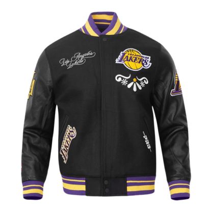 Jacket Nba Los Angeles Lakers Sugar Skull Men'S Wool Varsity