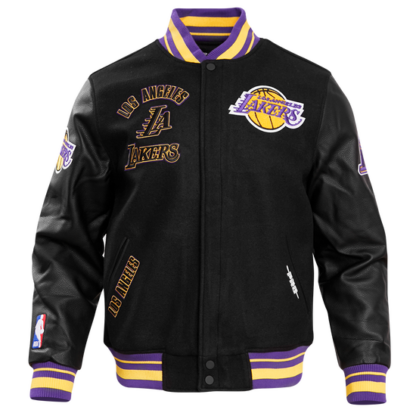 Jacket Nba Los Angeles Lakers Retro Classic Men Wool Varsity