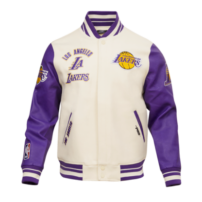 Jacket Nba Los Angeles Lakers Retro Classic Men Wool Varsity