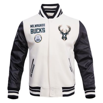 Jacket Nba Milwaukee Bucks Retro Classic Men'S Wool Varsity