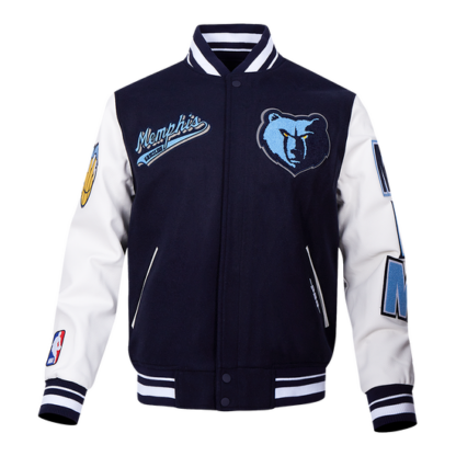 Jacket Nba Memphis Grizzlies Script Tail Men'S Wool Varsity