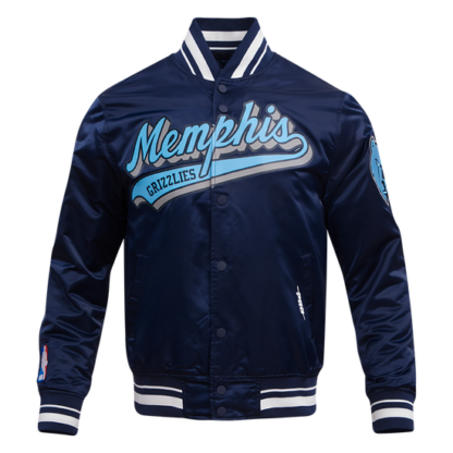 Jacket Nba Memphis Grizzlies Script Tail Men'S Rib Satin