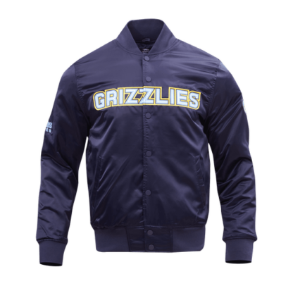 Jacket Nba Memphis Grizzlies Big Logo Men'S Satin