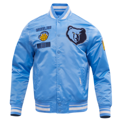 Jacket Nba Memphis Grizzlies Retro Classic Men'S Rib Satin