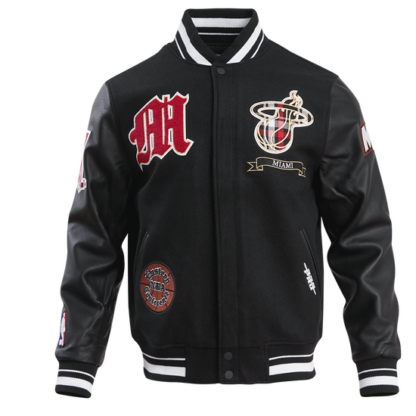 Jacket Nba Miami Heat Pro Prep Wool Men'S Varsity